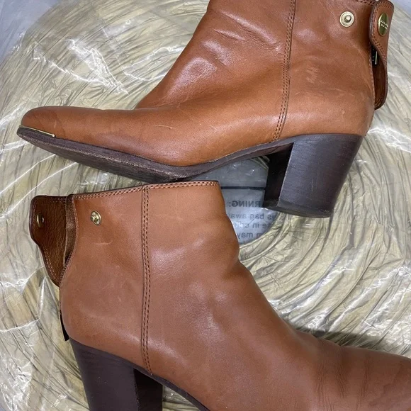 Coach Waldorf Tan Ankle Boots Size 7.5 - Picture 6 of 16
